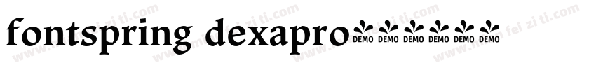 fontspring dexapro字体转换